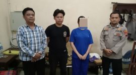 Satreskrim Polres Boyolali bersama Unit Reskrim Polsek Boyolali mengamankan terduga pelaku. Foto: Istimewa 