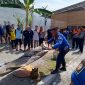 Simulasi kebakaran di Lapas Kelas IIB Pati. Foto: Doni Suntana