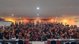 Ketua Majelis Pimpinan Cabang (MPC) Pemuda Pancasila Kabupaten Pati, Eko Kuswanto bersama seluruh jajaran. Foto: Bang Horor
